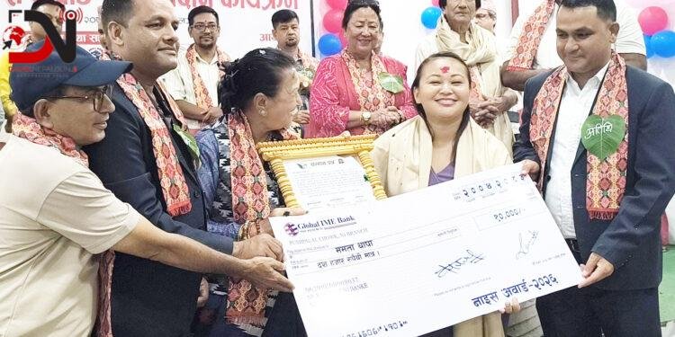 नाइस अवार्ड २०२६ ममता थापालाई