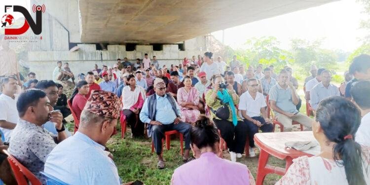 राप्तीनदी पुलको लम्बाई बढाउन स्थानीयको दबाब