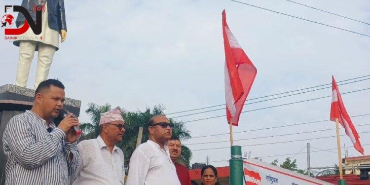 बीपी शालिकमा माल्यार्पणसंगै संघर्षको स्मरण