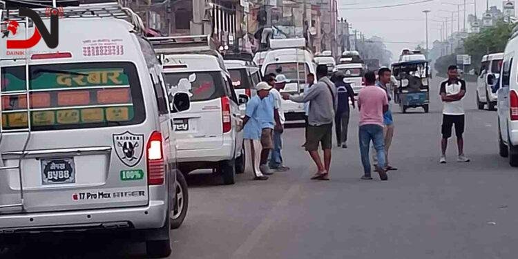 नेपालगन्जका सडकमा अस्तव्यस्त पार्किङ