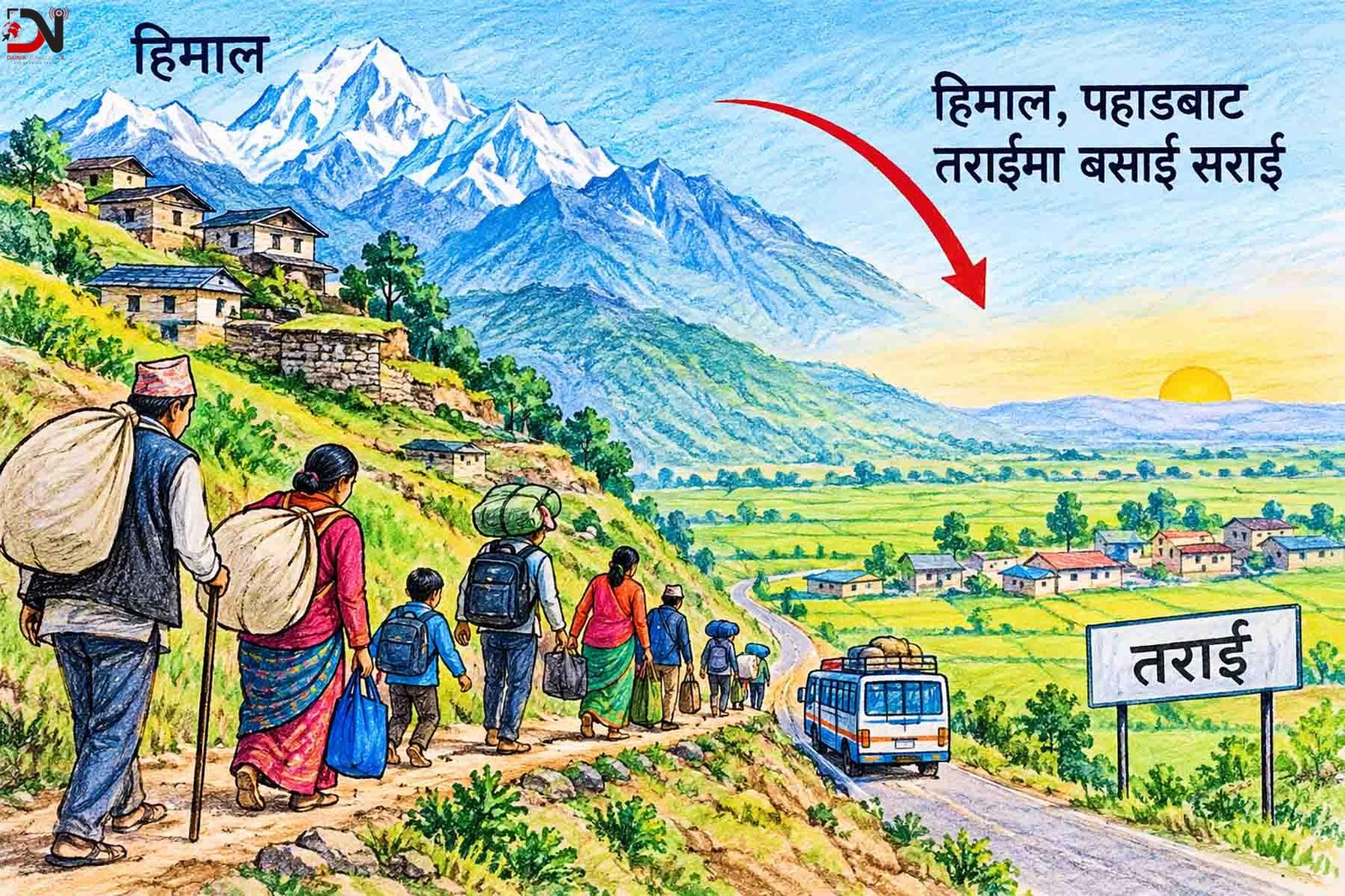बढ्दो बसाइँसराइले सहरमा चाप