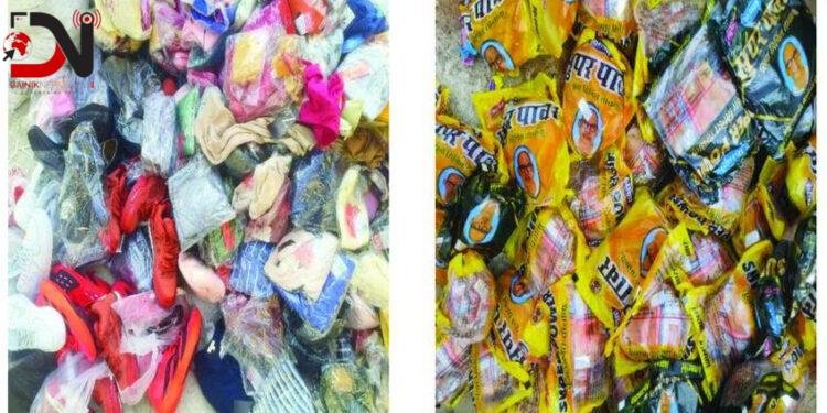 भन्सार छली ल्याइएको ३ लाख ८० हजारको सामान बरामद