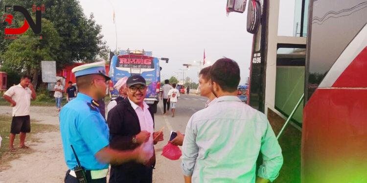 बाँकेमा ३५ वटा लामो दूरीका सवारीसाधनको यान्त्रिक परीक्षण