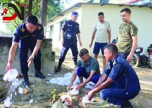 बाँकेमा ९४ लिटर अवैध घरेलु मदिरा बरामद गरी नष्ट
